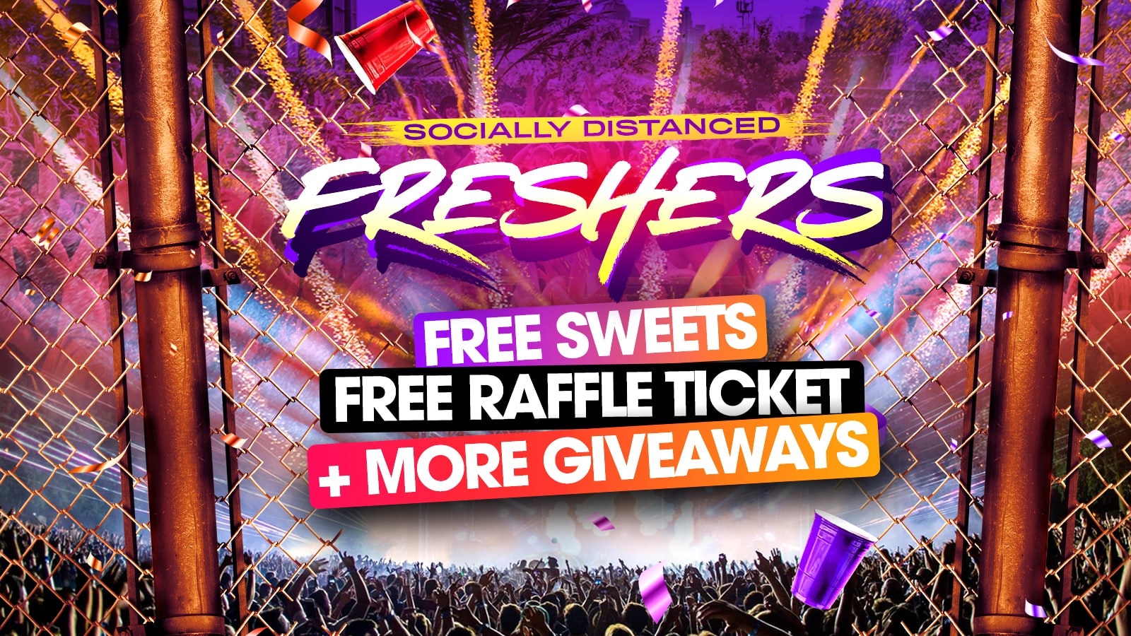 Socially Distanced Freshers – The Socially Distanced Freshers House Party // Southampton Freshers 2020 – Tickets £5 Per Person!!