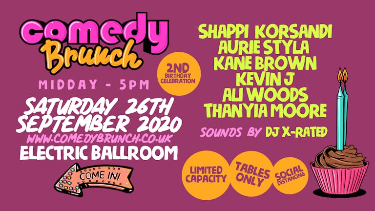 Comedy Brunch - 26th Sept (2nd Birthday Party)