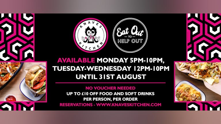 Eat Out to Help Out - 50% off in August