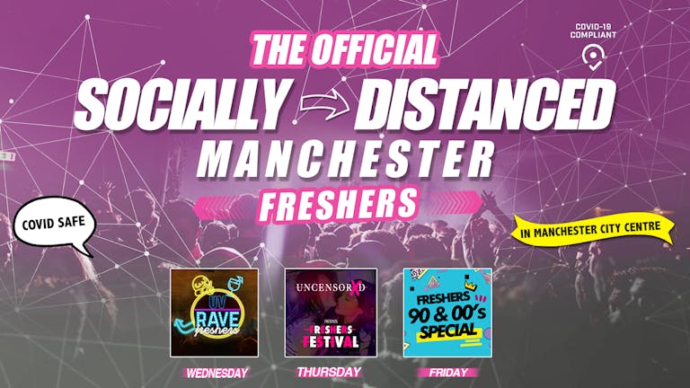 OFFICIAL MMU Socially Distanced Manchester Freshers Week Wristband 2020