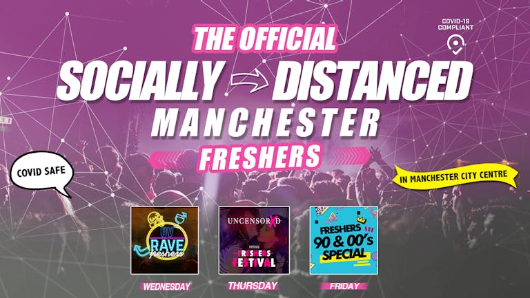 OFFICIAL MMU Socially Distanced Manchester Freshers Week Wristband 2020