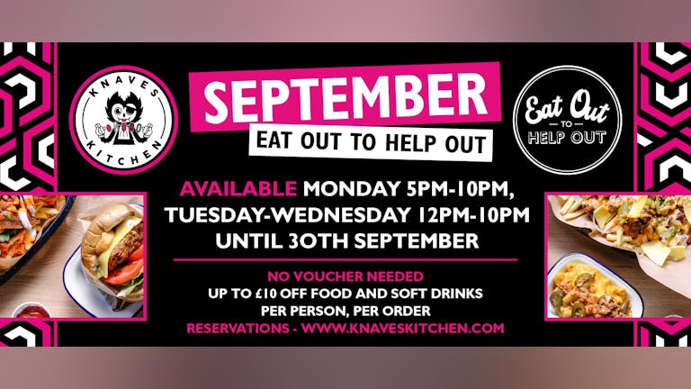 Eat Out to Help Out 50% off September at Oporto!