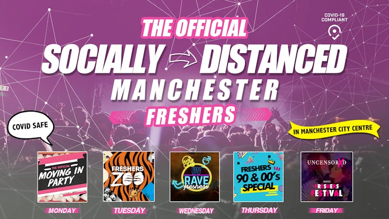 OFFICIAL UOM Socially Distanced Freshers Week Wristband 2020 - Manchester Freshers 