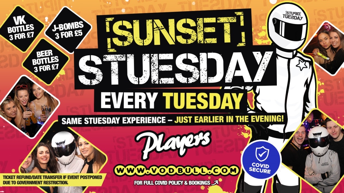 ☆ Sunset Stuesday: 6pm-10pm ☆ Final 5 Tables ☆