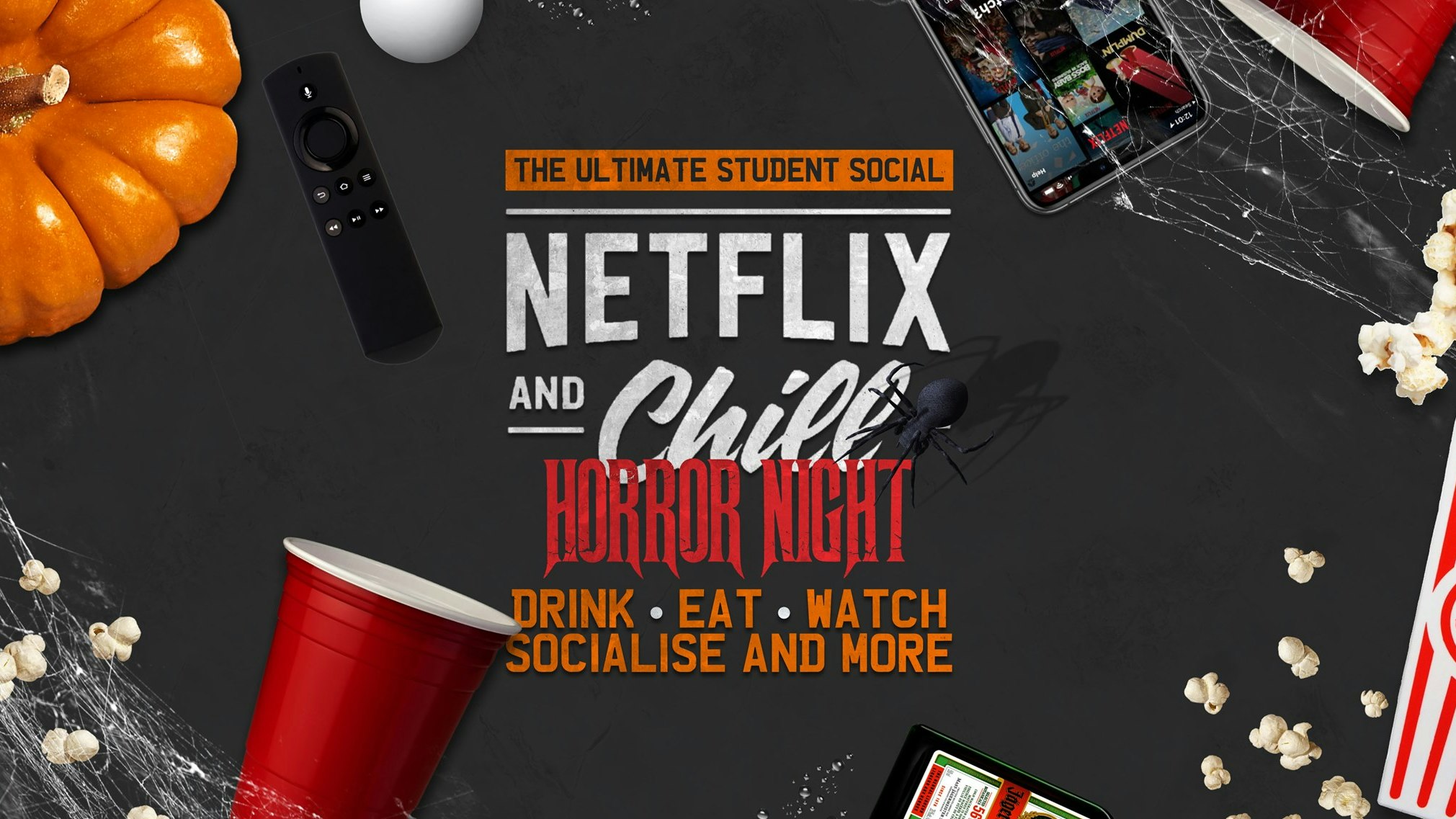 Netflix & Chill ? HORROR NIGHT  ?The Ultimate Spooky Social ?