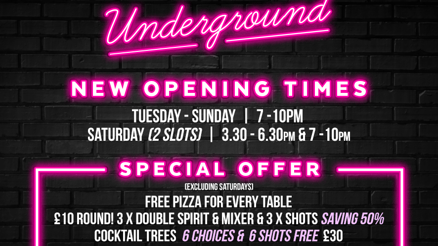 SATURDAY: Weekends @ Ten Bar Underground (Formerly Space)