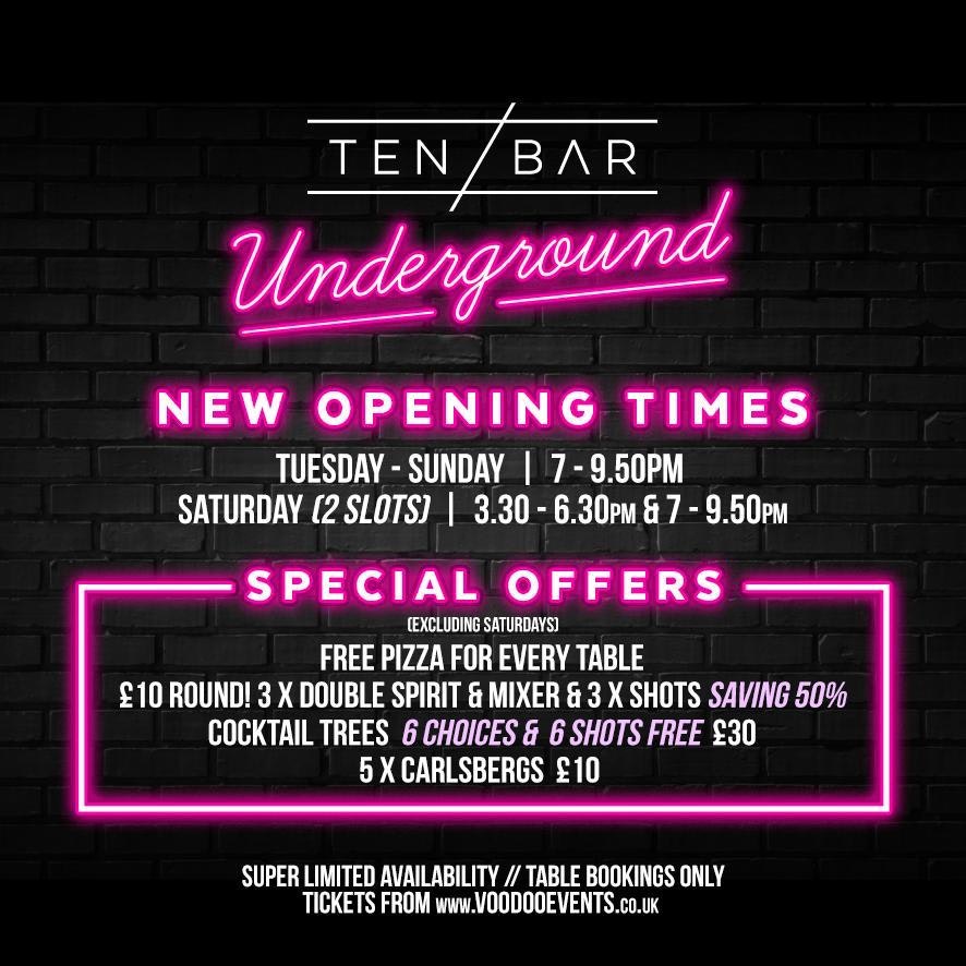 Sunday Sessions: Weekends @ Ten Bar Underground (Formerly Space)