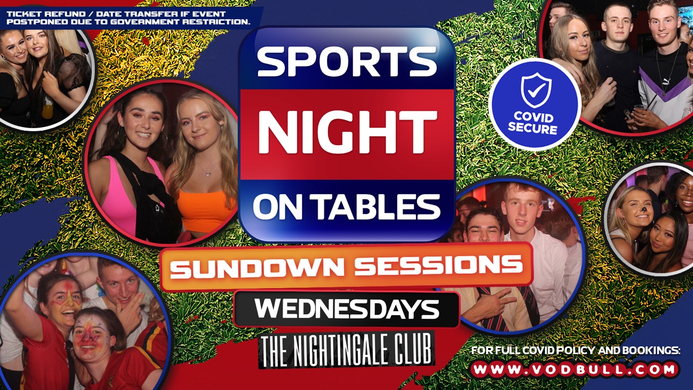Sports Night On Tables “Sundown Sessions” 30th Sept 5-9pm