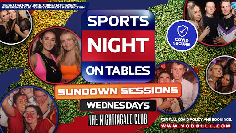 Sports Night On Tables "Sundown Sessions" 30th Sept 5-9pm 