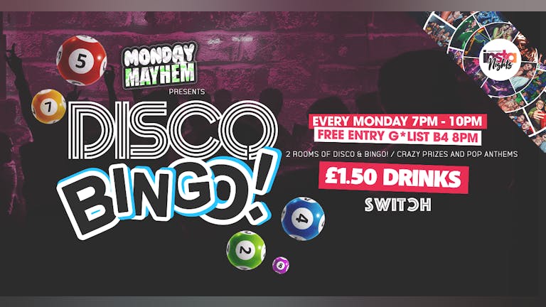 Monday Mayhem presents Disco Bingo