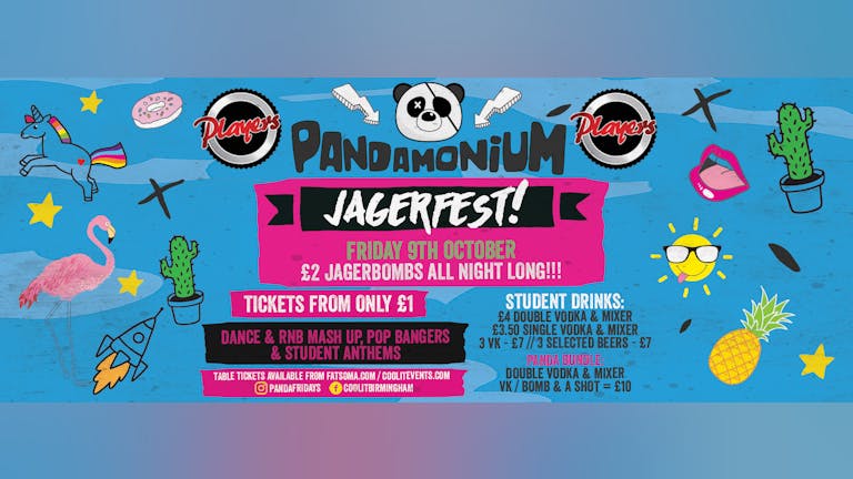 Pandamonium Fridays - JägerFest!
