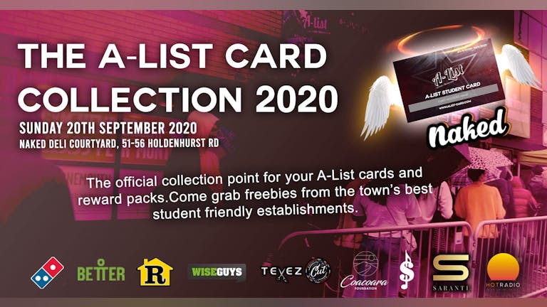 A-List Card Collection Bournemouth 2020