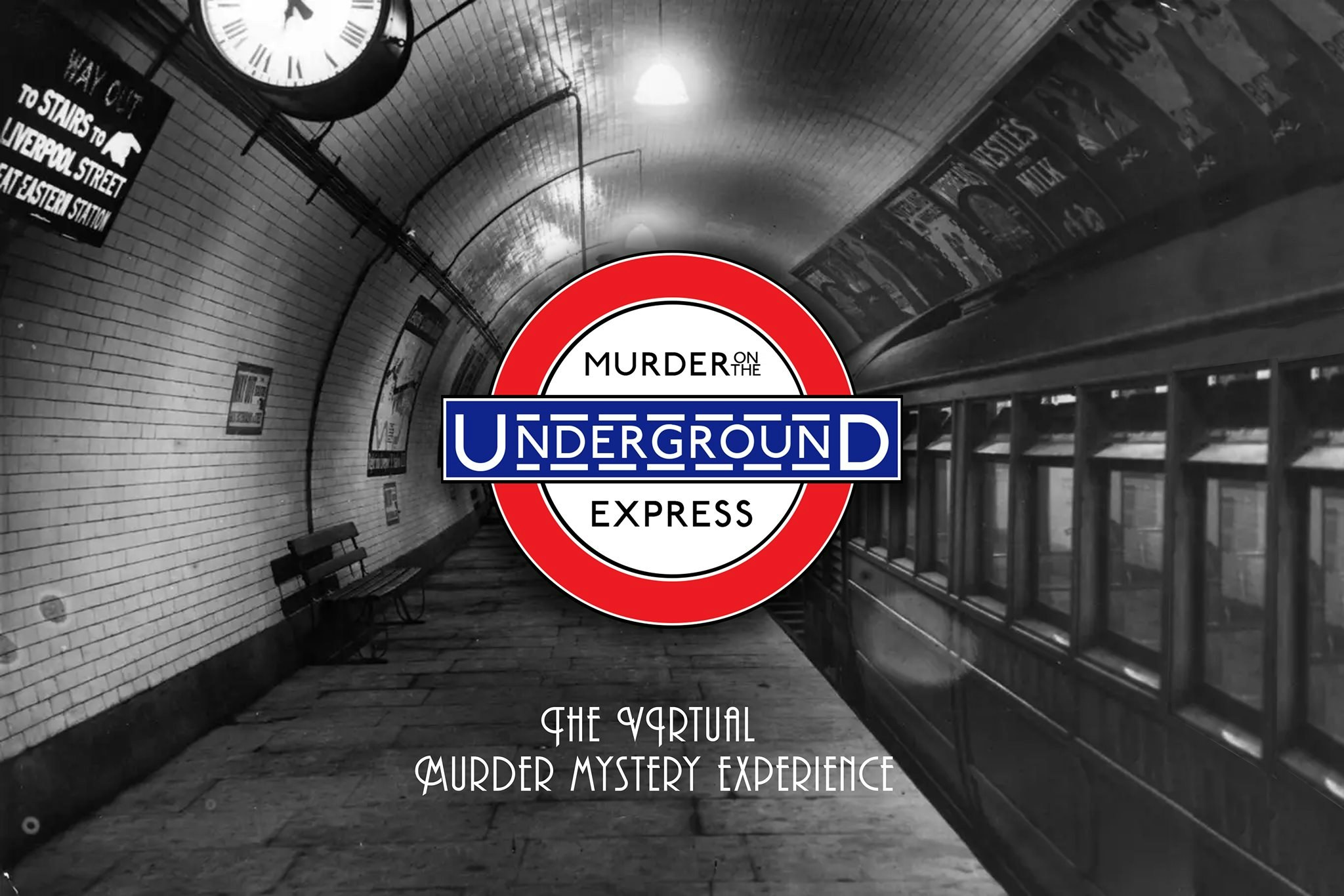 MURDER ON THE UNDERGROUND EXPRESS ?? – Online Immersive Murder Mystery Session ?