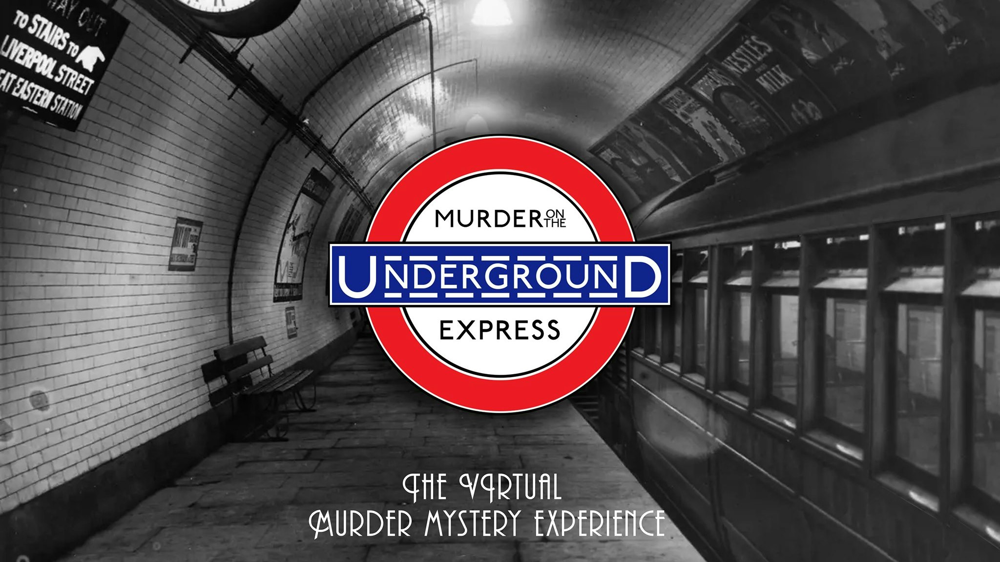MURDER ON THE UNDERGROUND EXPRESS ?? – Online Immersive Murder Mystery Session ?