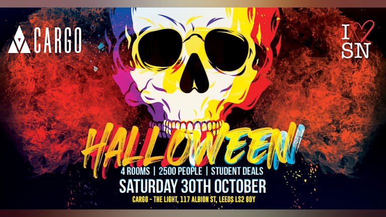 Halloween at Cargo Leeds // Sat 30th Oct // Superclub // Drink deals and More!