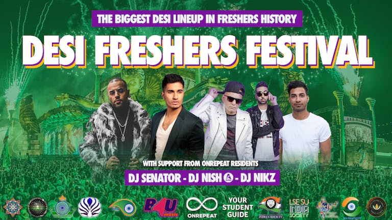 ONLY TABLES REMAIN! The Official London Desi Freshers 2021 Festival by Your Student Guide & B4U Music - Ministry of Sound