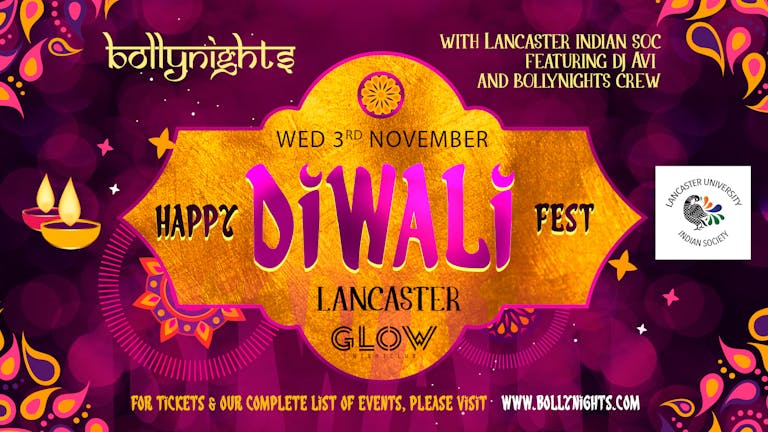 Bollynights Lancaster: Diwali Fest | Wednesday 3rd November
