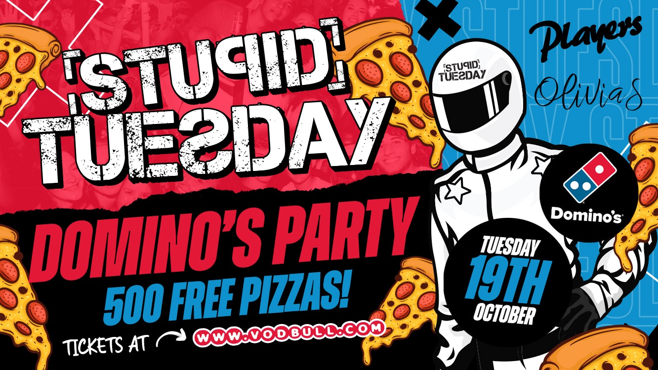 🍕 Halls hit Stuesday 🍕 Domino’s FREE PIZZA Party
