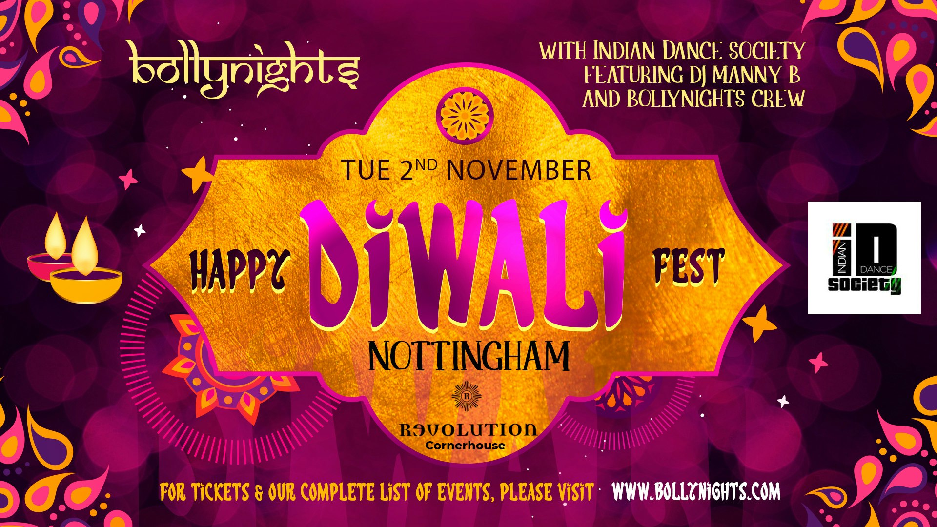 Bollynights Nottingham: Diwali Fest | Tuesday 2nd November