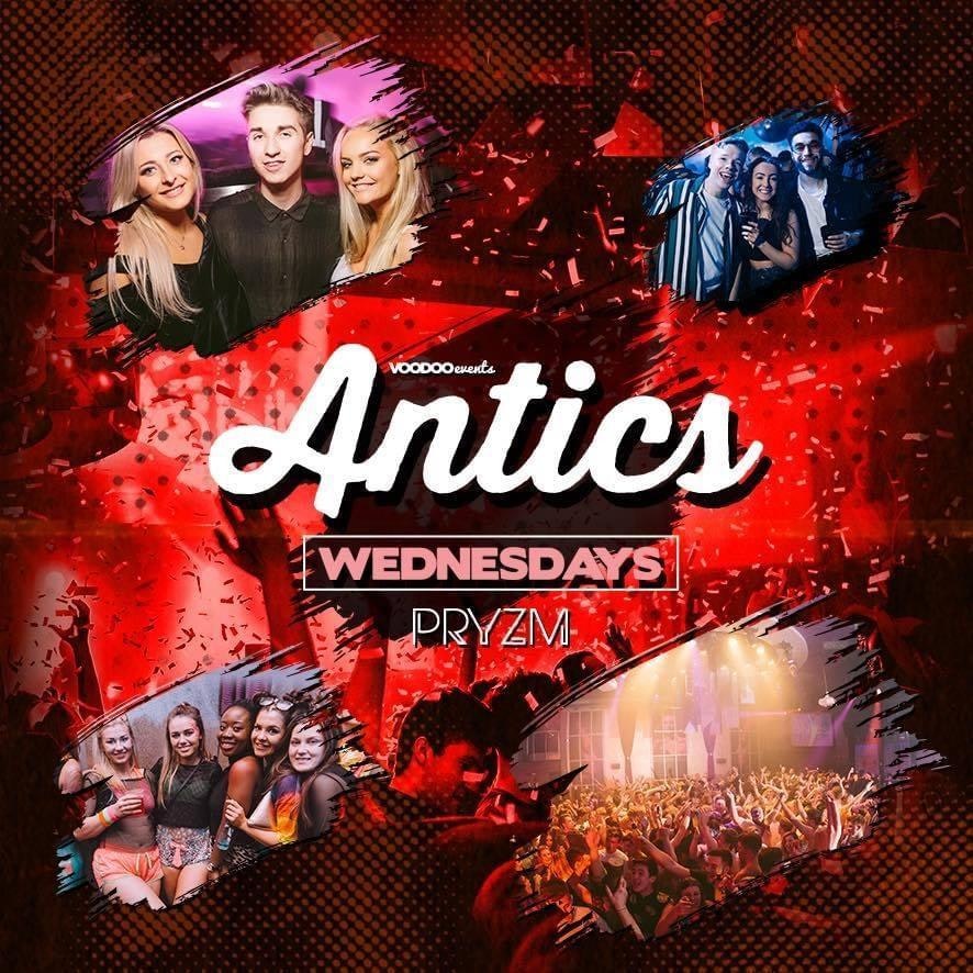Antics at PRYZM Leeds – 1st December