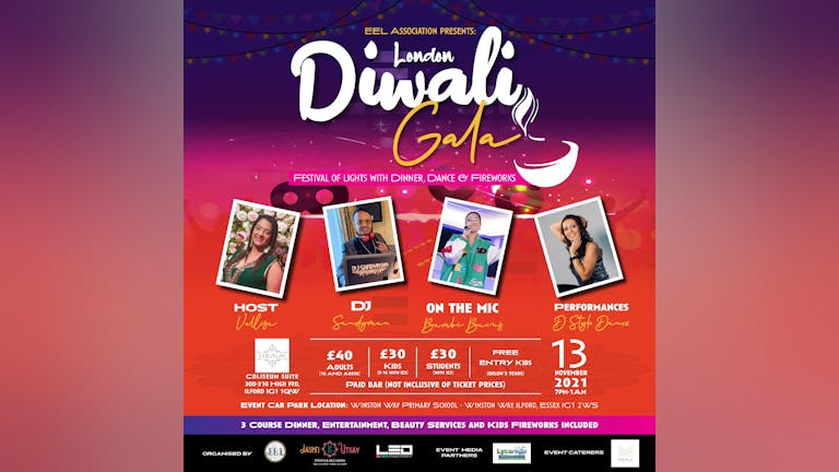 London Diwali Gala - Festival of lights with Dinner Dance & Fireworks
