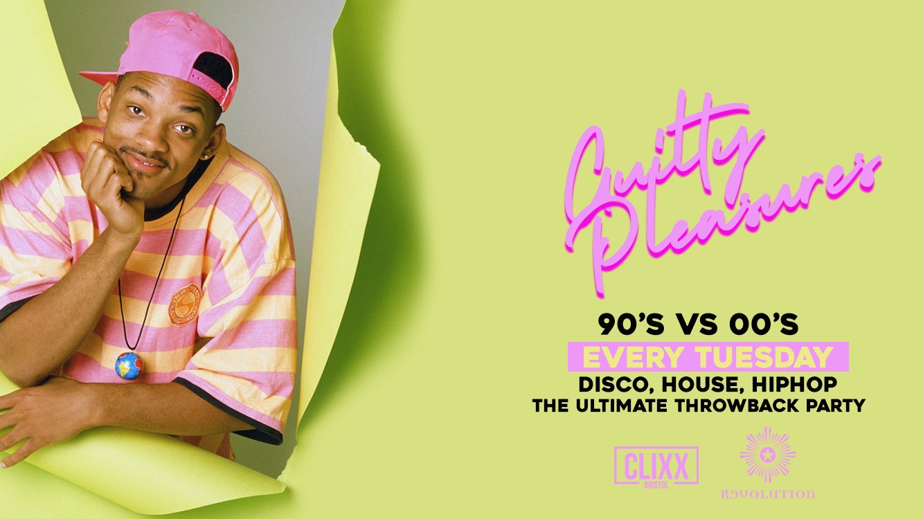 Guilty Pleasures 90’s VS 00’s – The Ultimate Throwback Party! – £1.50 Drinks + Free Cheesy Chips