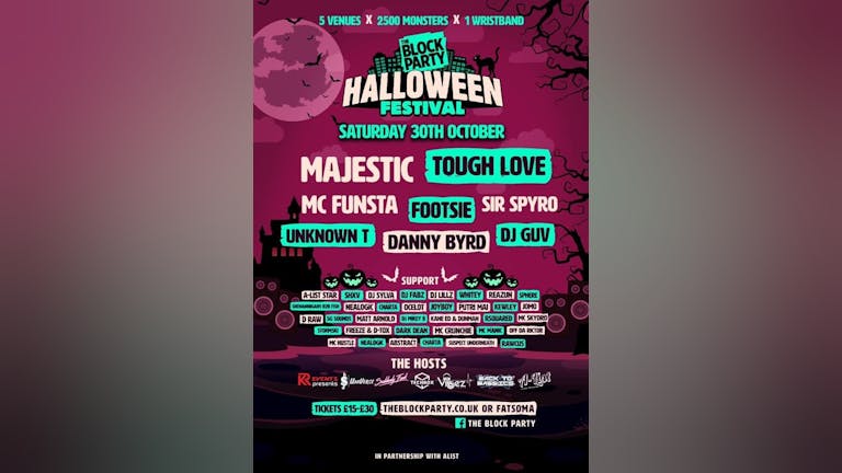 The Block Party: Halloween Festival // Saturday 30th October 