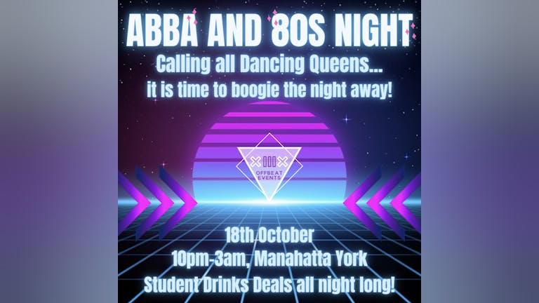 TONIGHT IS THE NIGHT!!! ABBA and 80s Night - Manahatta Mondays 
