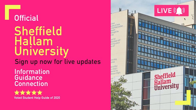Sheffield Hallam University Freshers Week 2022 - Free Pre-Sale Registration