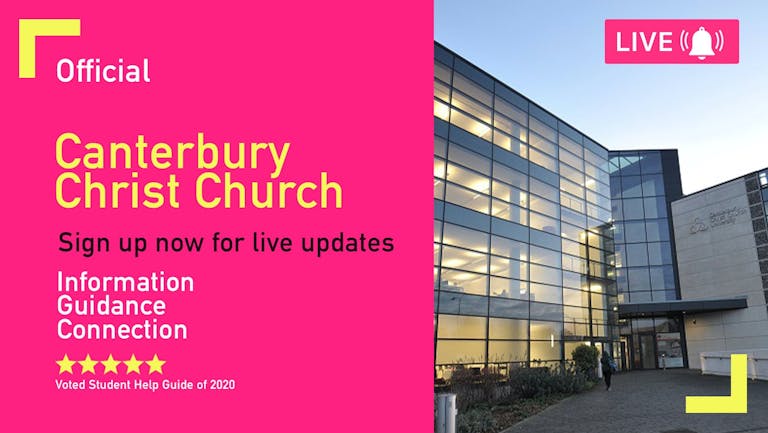 Canterbury Christ Church Freshers Week 2022 - Free  Registration