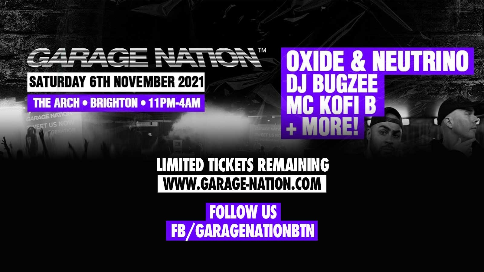 Garage Nation Brighton – 06.11.21