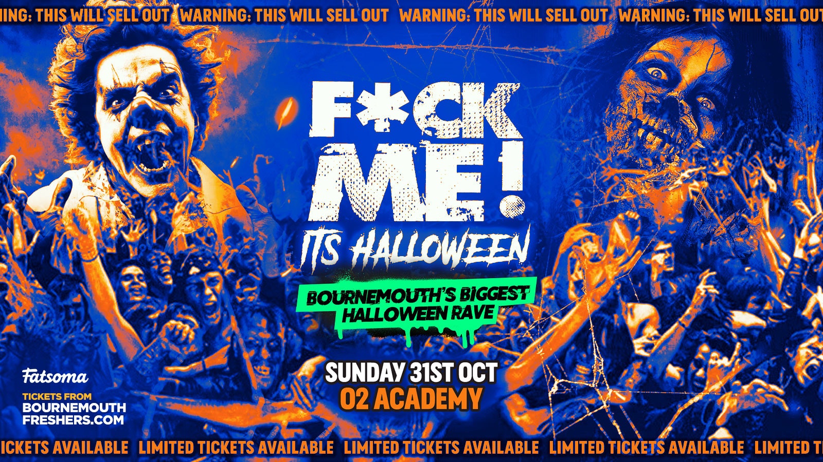 F*ck Me It’s Halloween 2021 – The BIGGEST Halloween Rave This Year | Bournemouth Freshers 2021