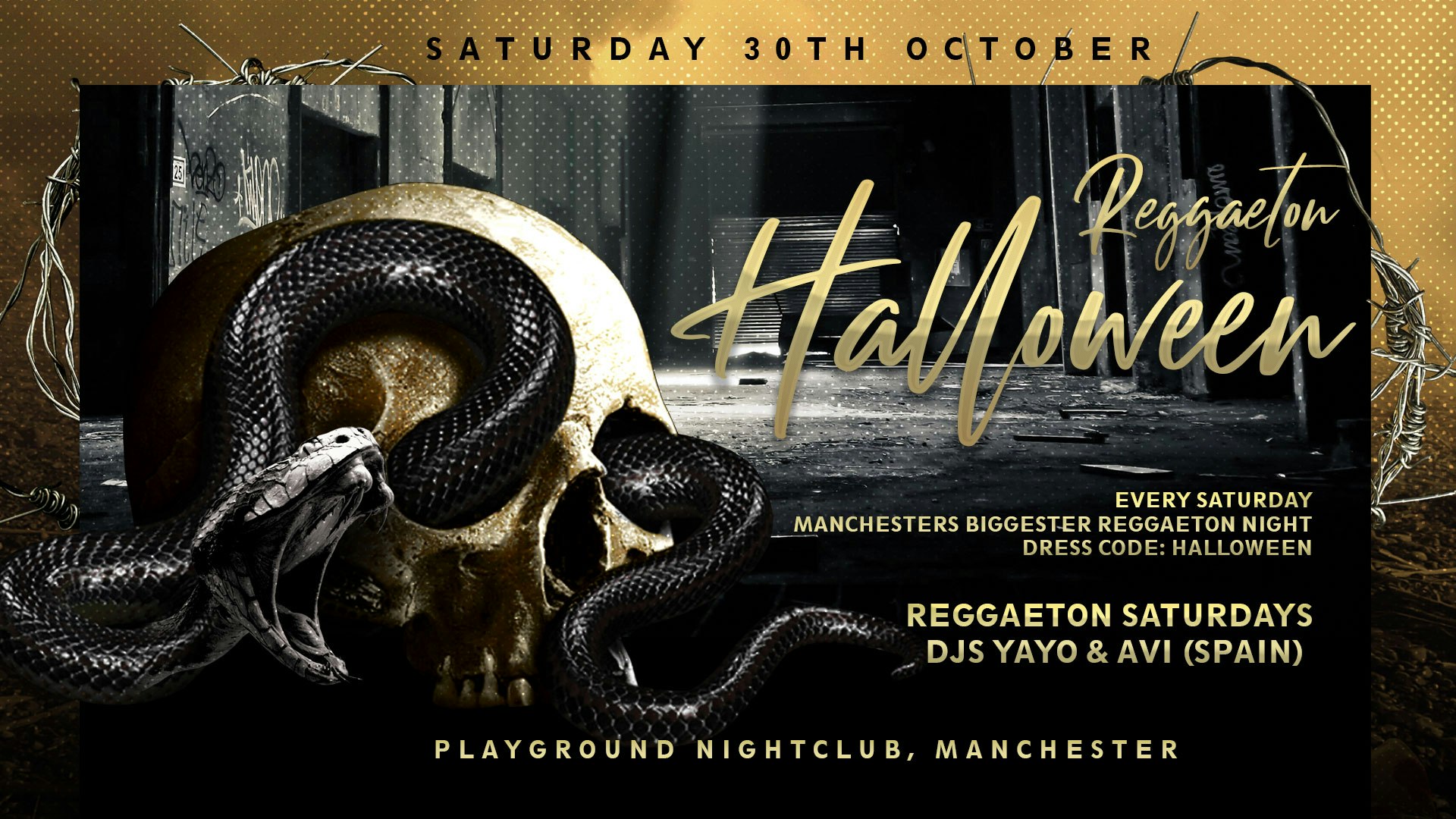 REGGAETON SATURDAYS: HALLOWEEN – MANCHESTER (30/10)
