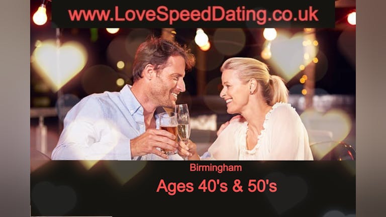Speed Dating Singles Event ages 40's & 50's