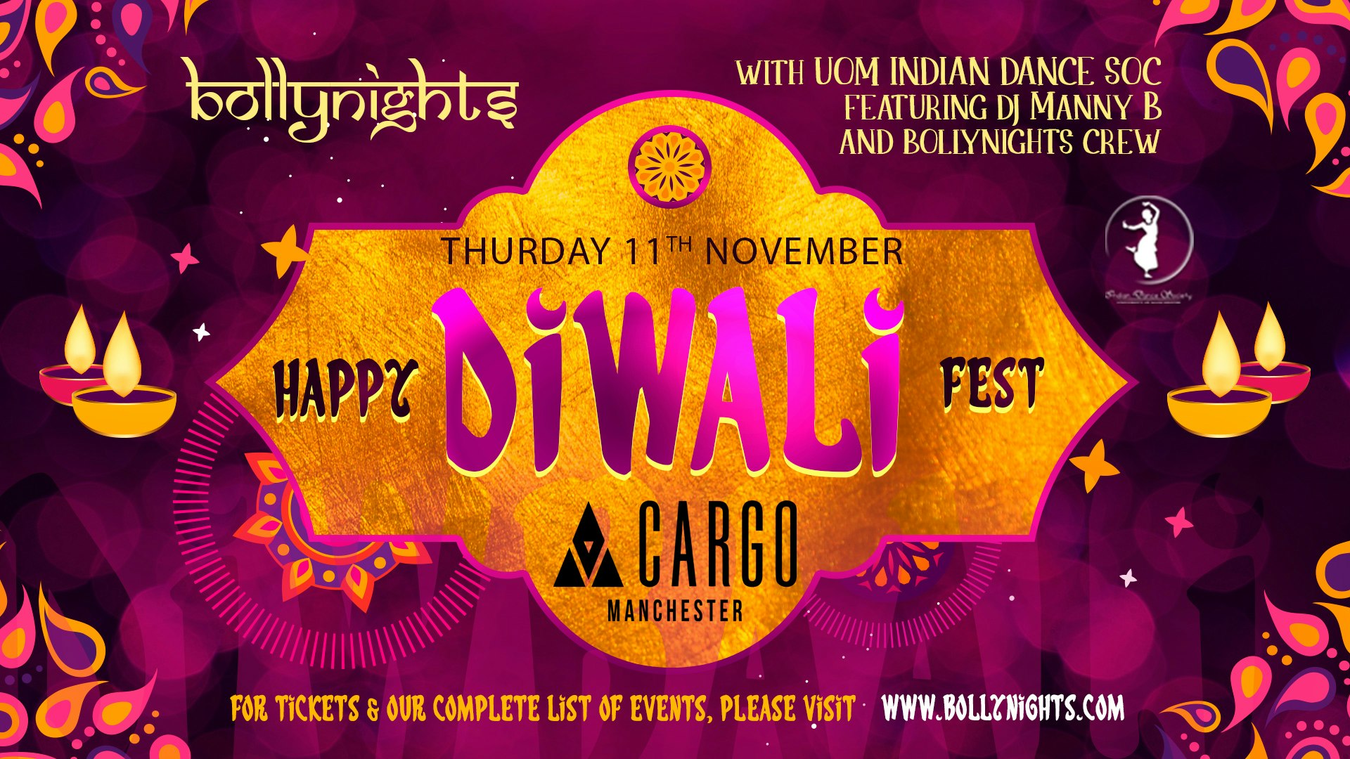 Bollynights Manchester: Diwali Fest | Thursday 11th November