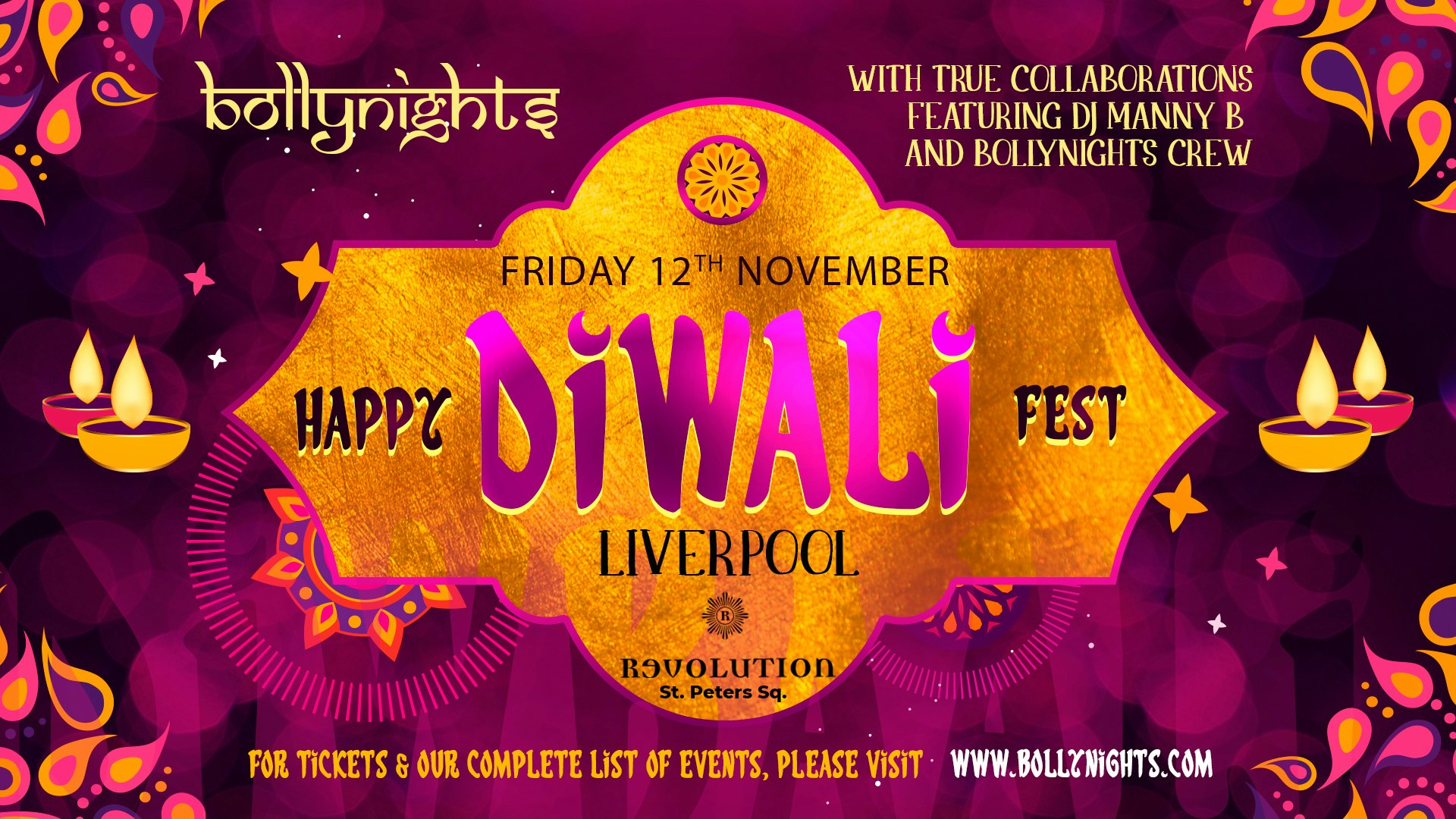 Bollynights Liverpool: Diwali Fest | Friday 12th November