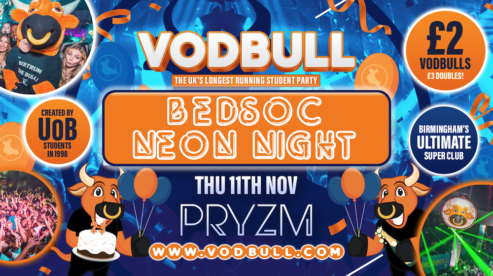 BedSoc Neon Night – Vodbull @ Pryzm 11/11