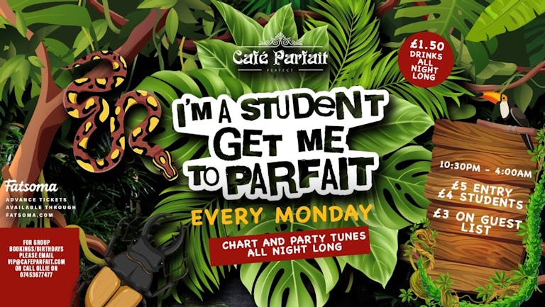 I'M A STUDENT GET ME TO PARFAIT//SPOT THE STAFF SPECIAL//
