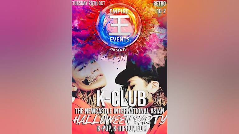 K-Club: Newcastle International Asian Halloween Party On 26/10/21