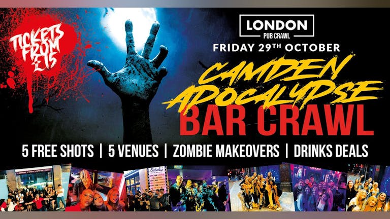 Camden Apocalypse // London's Biggest Halloween Bar Crawl // Free Shots + Drink Deals