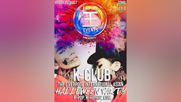 K-Club: Liverpool International Asian Halloween Party On 29/10/21
