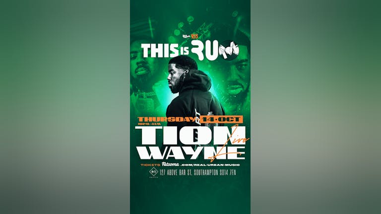 100 £10 TICKETS VALID BEFORE 11 PMTHIS IS R.U.M : TION WAYNE LIVE