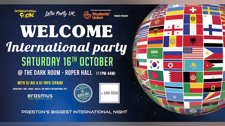 Welcome International Party - Preston