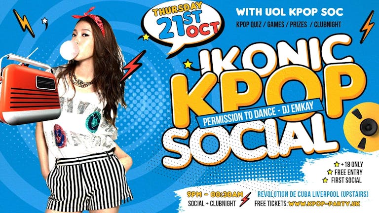 IKonic Kpop Social : Permission to dance | FREE ENTRY