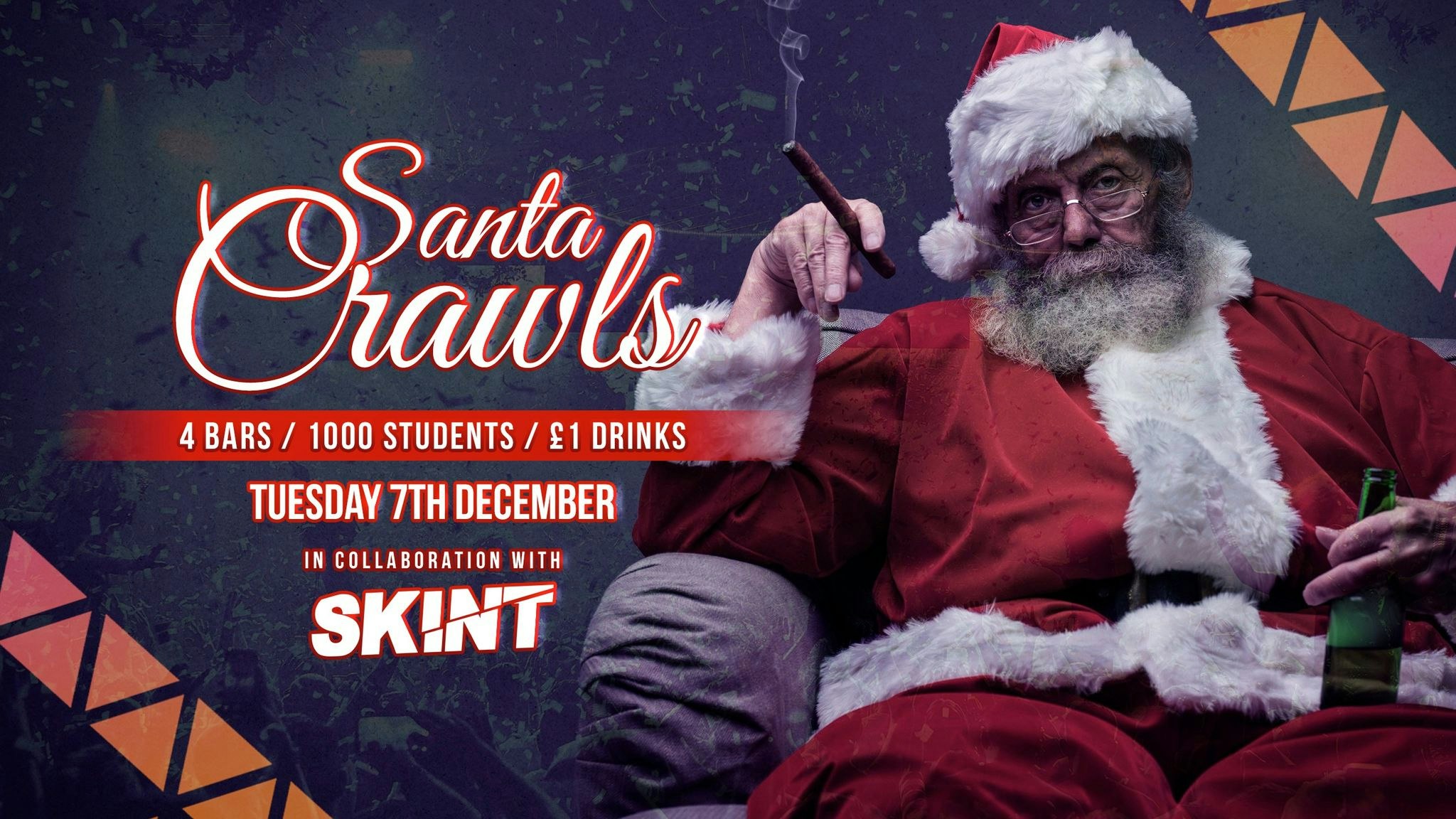 Santa Crawls | Nottingham’s biggest Xmas Bar Crawl X SKINT