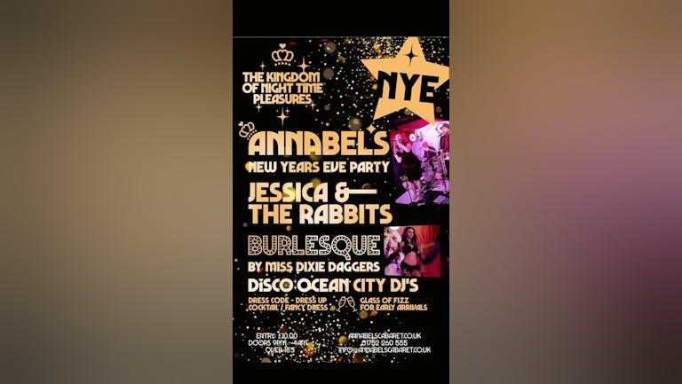 NEW YEAR'S EVE PARTY ~ Jessica & The Rabbits + Burlesque