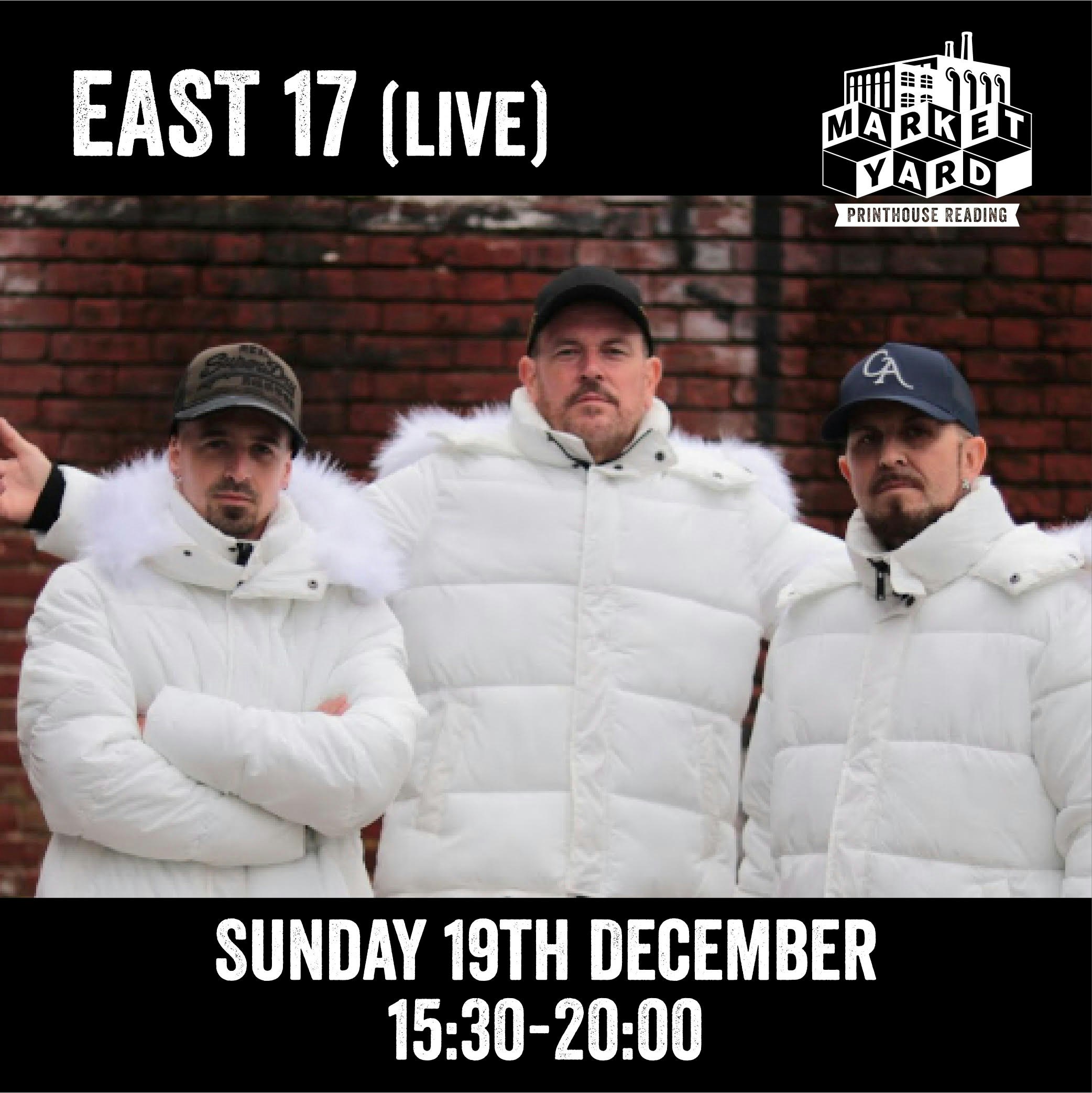 SUNDAY 19TH – CHRISTMAS BRUNCH , EAST17 LIVE + GUESTS