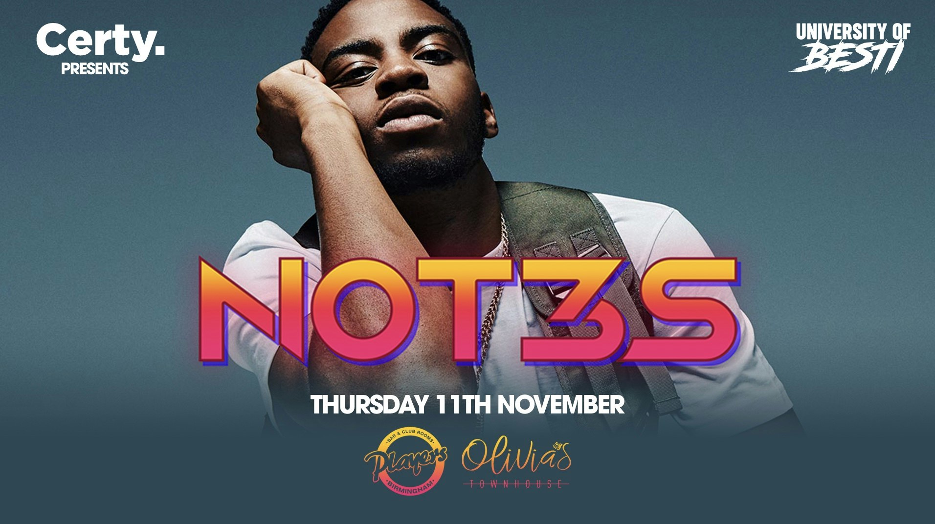 [FINAL TICKETS!] Certy presents  NOT3S live – Players