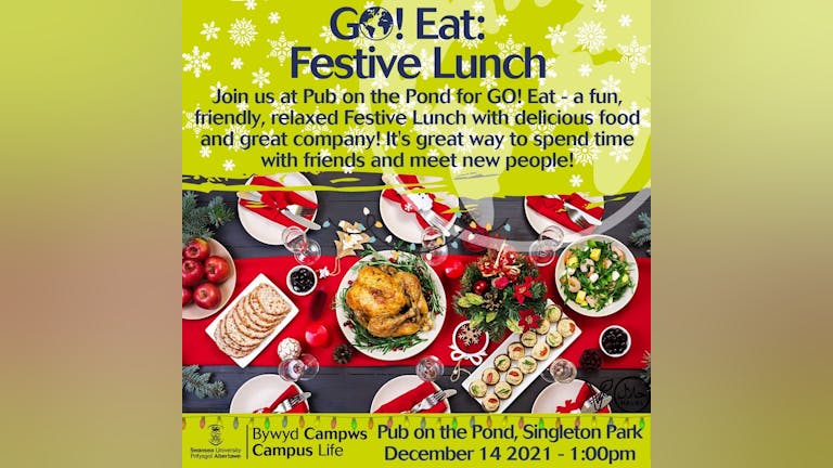 GO! Eat - Festive Lunch at Pub on the Pond