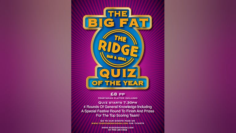 The Big Fat Ridge Quiz II